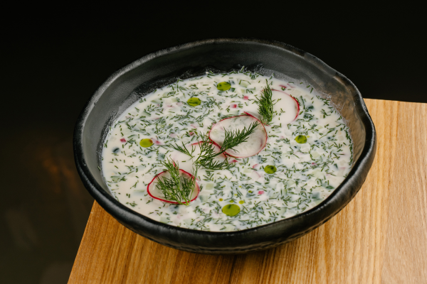 Окрошка с курицей