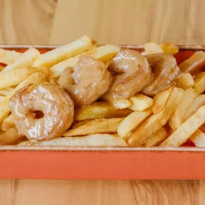 Картофель с креветками